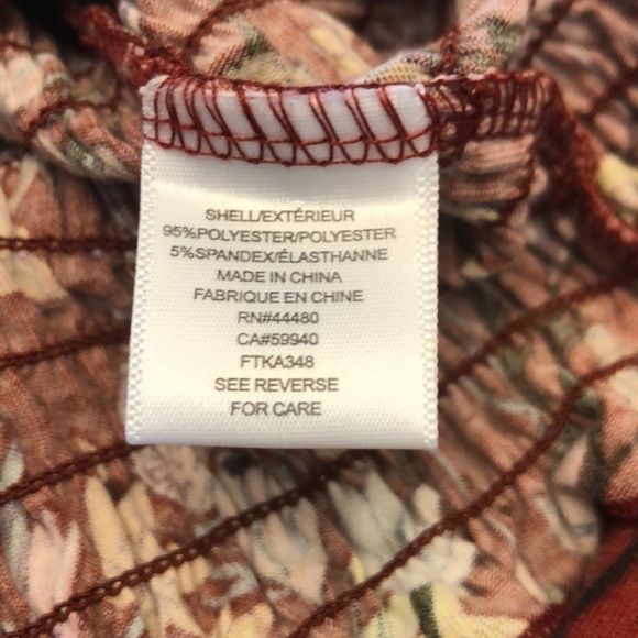 Love, Fire Juniors' Smocked Ruffle-trimmed Top - Picture 9 of 10